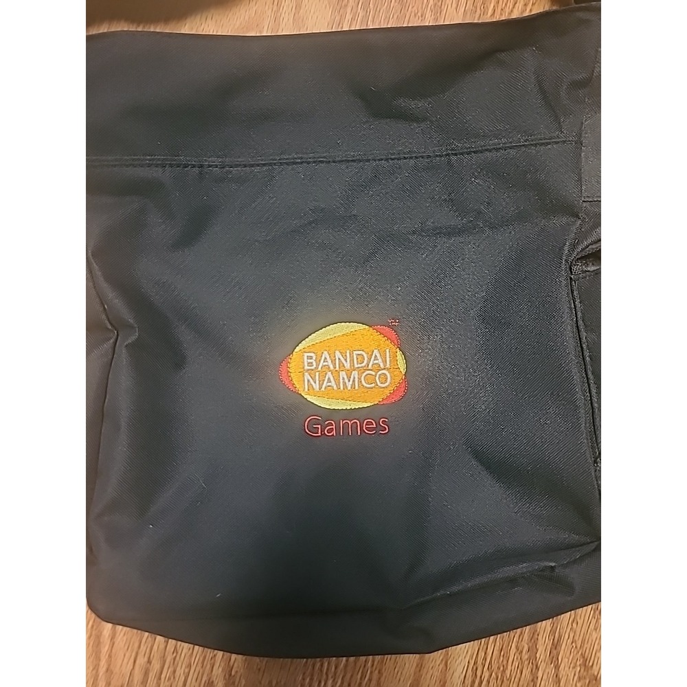 Rare Vintage Bandai Namco Games Messenger Bag Tote Black - Picture 2 of 8
